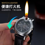 Unusual Watch Metal Open Flame Lighter