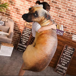 Hound Plush Creative Cushion 3D Dog Pillow Office