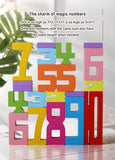 Wooden educational digital blocks