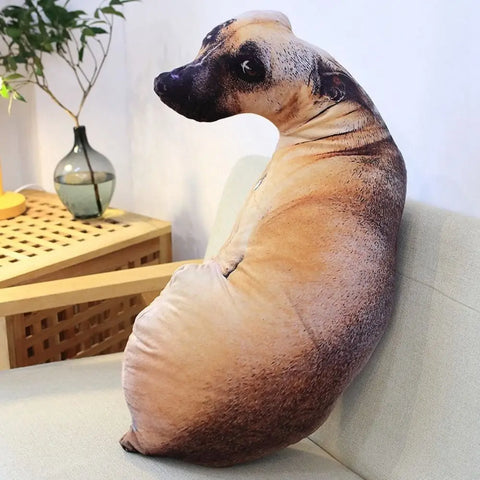 Hound Plush Creative Cushion 3D Dog Pillow Office