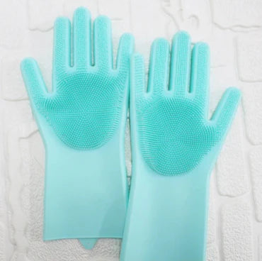 2pcs Silicone Cleaning Gloves