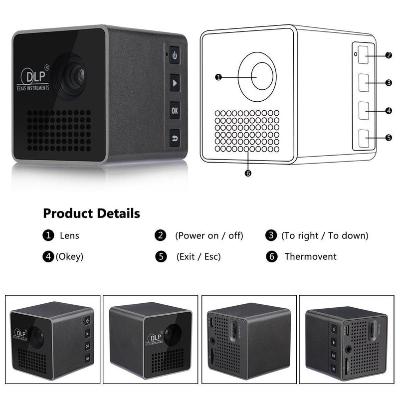 Mini DLP Wireless WIFI Projector