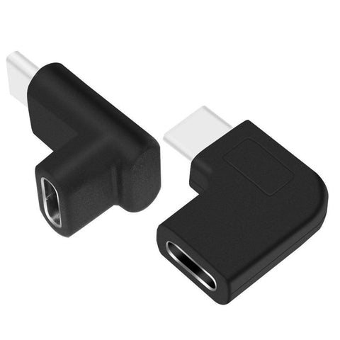 90 Degree USB-C USB 3.1 Type-C Male to Female Extension Adapter for Laptop & Tablet & Mobile Phone