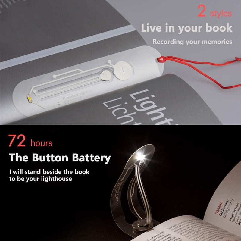 Flashlight Funny Night Light Bookmark Lamp