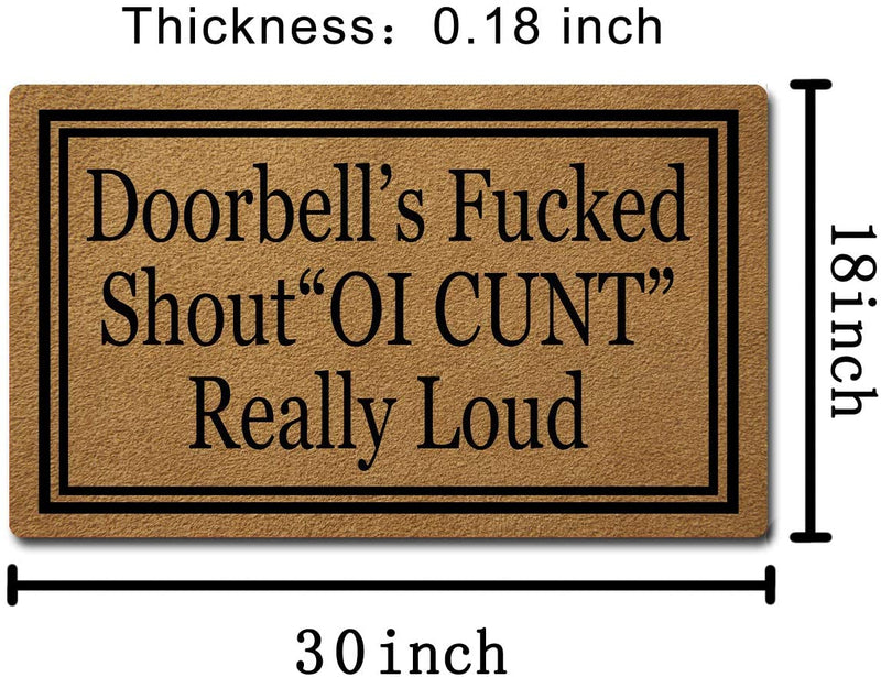 Door mat entrance door bells fucked