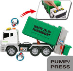 Garbage Truck Toy Friction-Powered Waste Management Recycling Truck