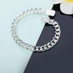 Fashion Silver Men Women Chain Bracelet