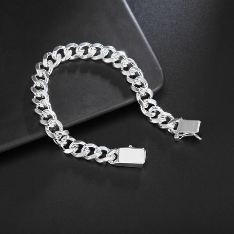 Fashion Silver Men Women Chain Bracelet