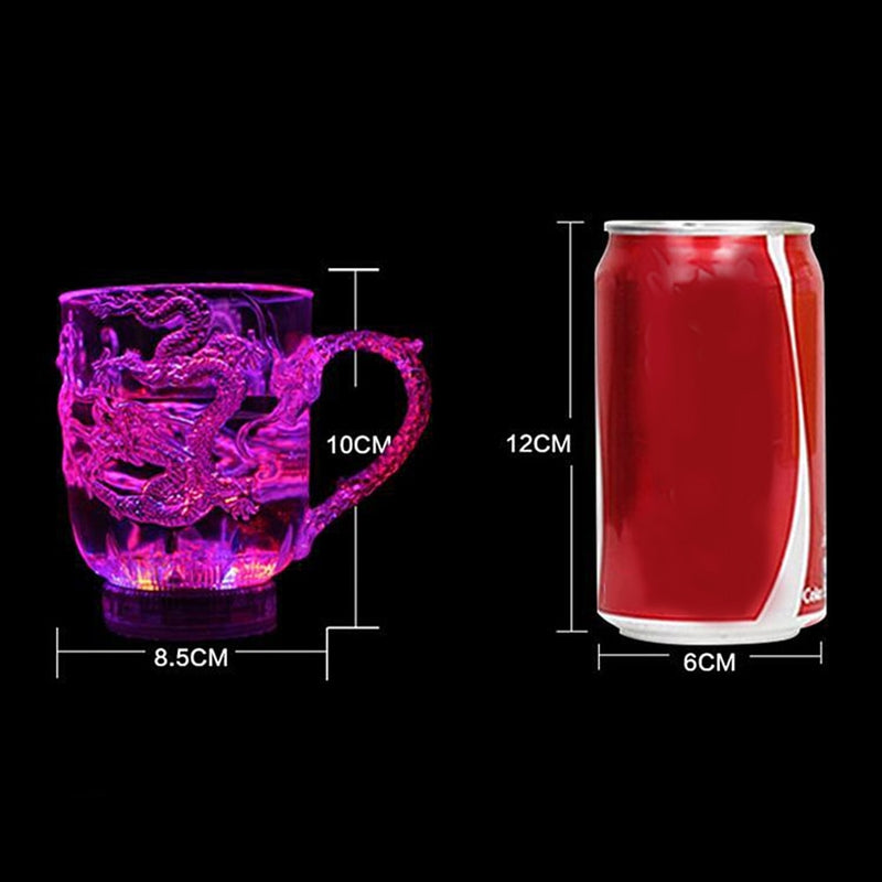 Magic Color Changing Dragon Cup Water Activated Light Up Beer Coffee Milk Tea