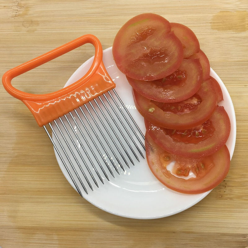 Tools Onion Needle Onion Fork Vegetables Fruit Slicer Tomato Cutter Cutting Safe