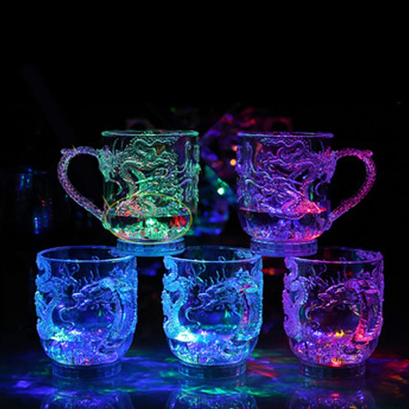 Magic Color Changing Dragon Cup Water Activated Light Up Beer Coffee Milk Tea