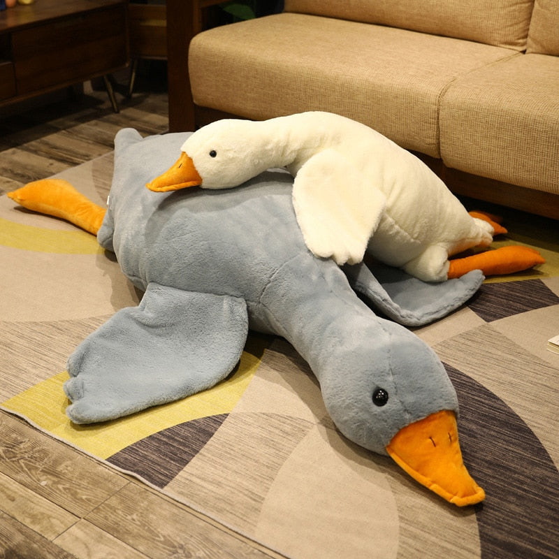 Fluffy Duck Plush Sleep Pillow Cute Animal