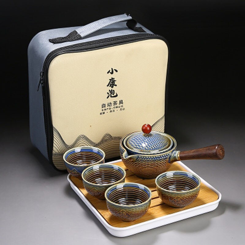 Portable Flower Exquisite Tea Set Ceramic Teapot Pot Cup