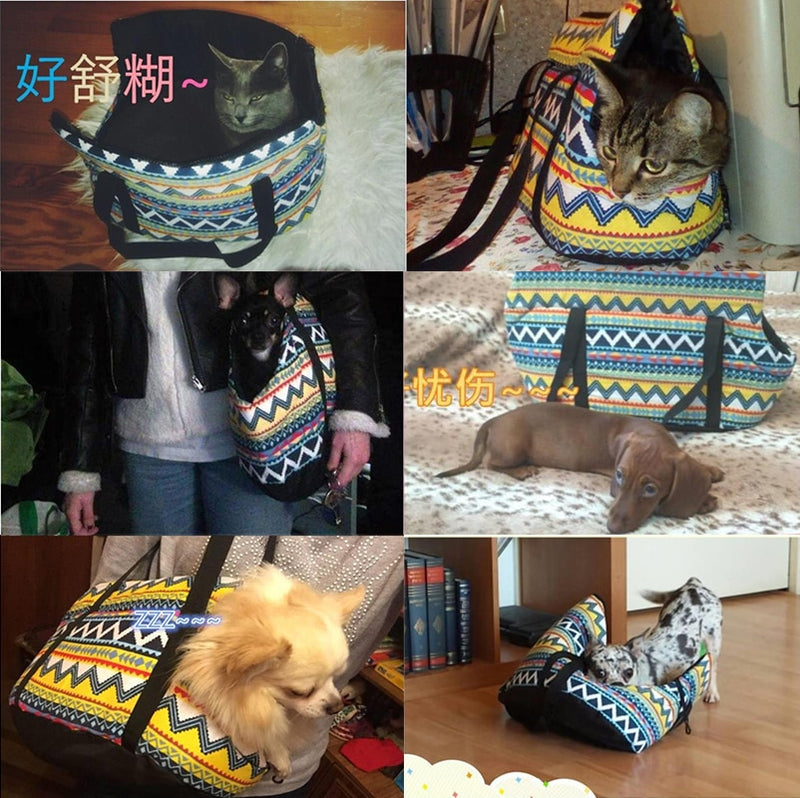 Soft Pet Small Dogs Carrier Bag Dog Backpack  Outdoor Travel