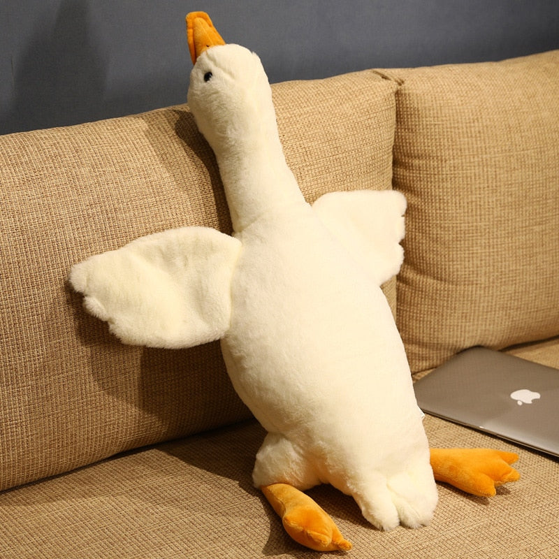 Fluffy Duck Plush Sleep Pillow Cute Animal