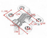 Hidden Hinges 8x42MM Invisible Concealed Cross Door Hinge