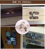 Hidden Hinges 8x42MM Invisible Concealed Cross Door Hinge