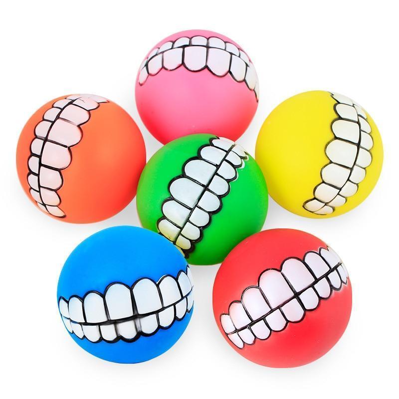 Funny Pets Dog Puppy Cat Ball Teeth Toy