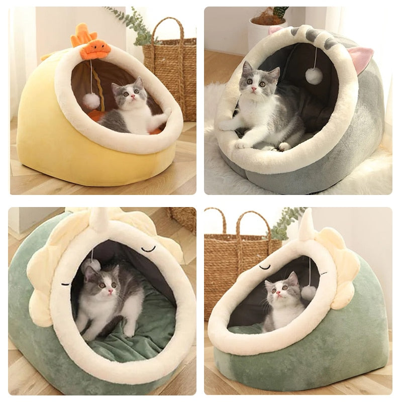 Cat House Tent Very Soft Small Dog Mat Bag For Washable Cave Cats Beds