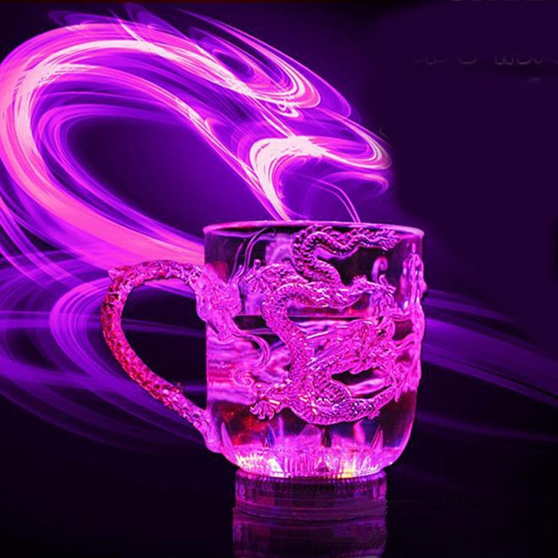 Magic Color Changing Dragon Cup Water Activated Light Up Beer Coffee Milk Tea