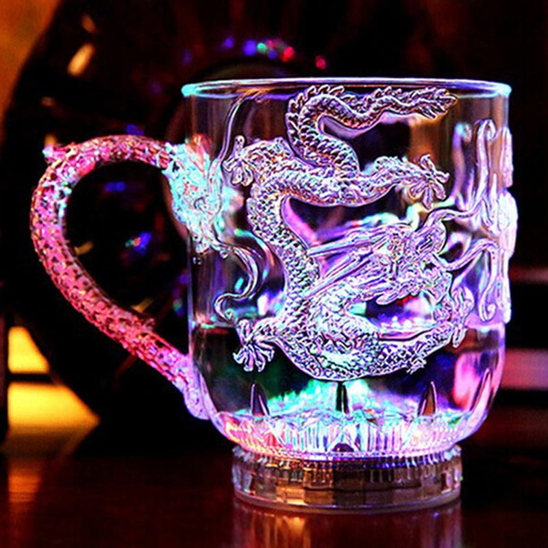 Magic Color Changing Dragon Cup Water Activated Light Up Beer Coffee Milk Tea