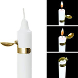 Gold Silver Automatic Candle Snuffer Fire Extinguisher Candle Flame Safely Wick Flame Extinguishing Clip for Home Indoor Outdoor