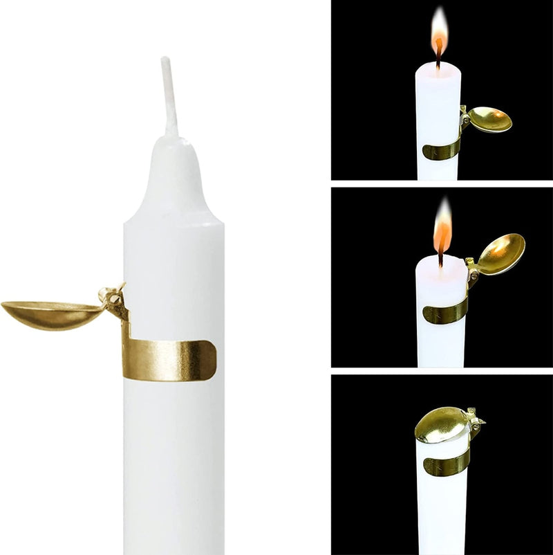 Gold Silver Automatic Candle Snuffer Fire Extinguisher Candle Flame Safely Wick Flame Extinguishing Clip for Home Indoor Outdoor