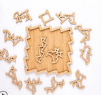 Wooden Puzzle Toys  Brain Tease Ten Level Difficulty  Board Games Toy For Adults Cildren Gift