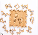 Wooden Puzzle Toys  Brain Tease Ten Level Difficulty  Board Games Toy For Adults Cildren Gift