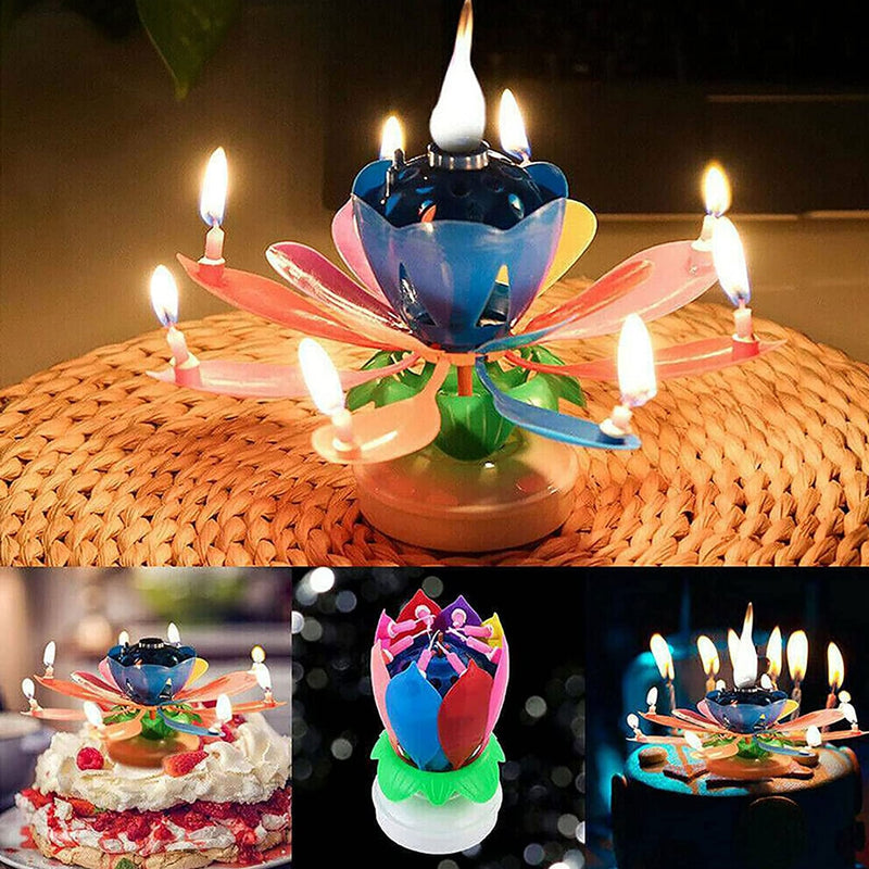 Creative Birthday Candles Music Candles  Flower Candle