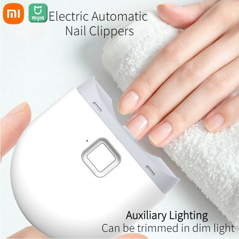 Xiaomi Mijia Electric Automatic Nail Clipper Manicure Nail Trimmer for Adult Baby Finger Toe Scissors Pedicure Thick Nail Cutter