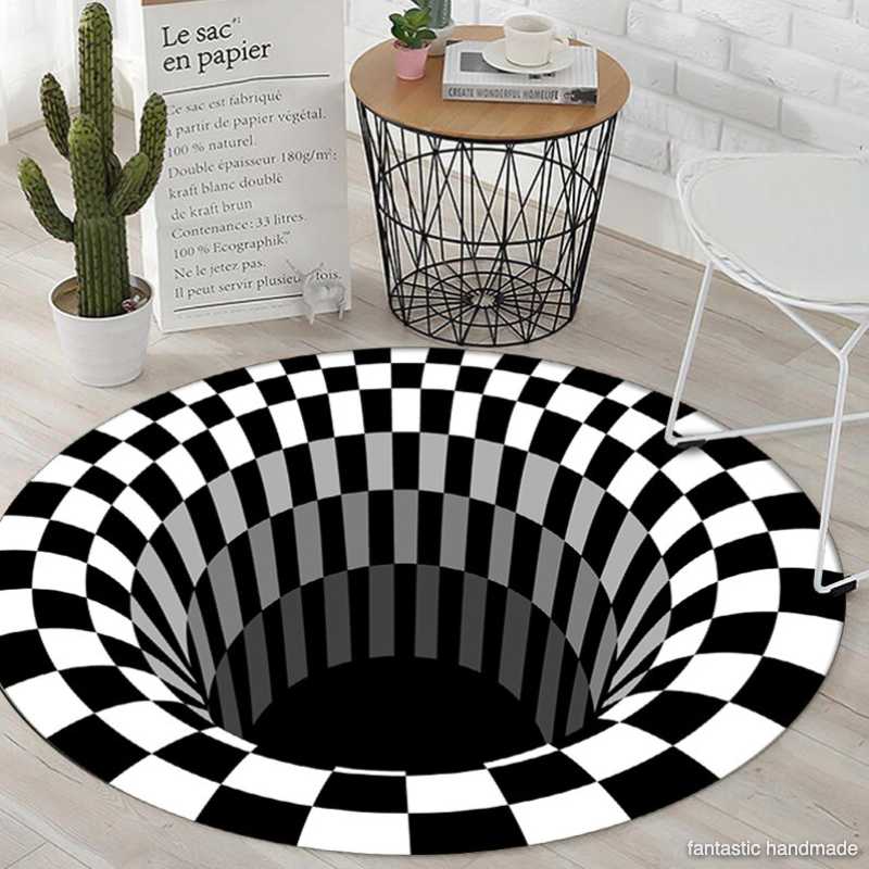 3D CARPET ROUND FLOORMAT