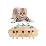 Cat Hunting Toy Interactive 3/5 Holed Mouse Seat Scratch