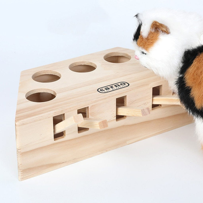 Cat Hunting Toy Interactive 3/5 Holed Mouse Seat Scratch