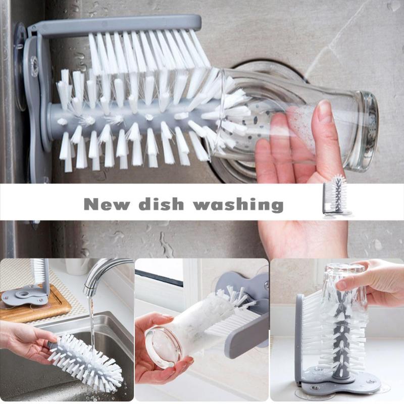 2 in 1 Brush Glass Cups Cleaner