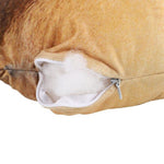 3D Dog Printed Throw Pillow