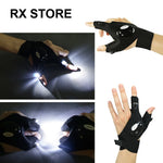 Night Light Waterproof Fishing Gloves with LED
