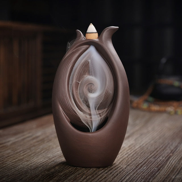 Waterfall Incense Burner Buddha Hand Censer Holder