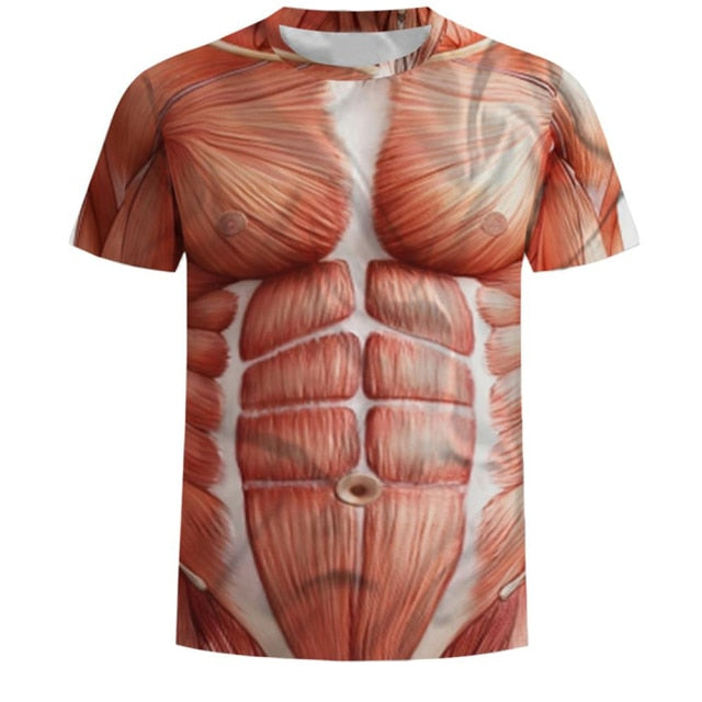 Body Building Muscle Tattoo T-shirt