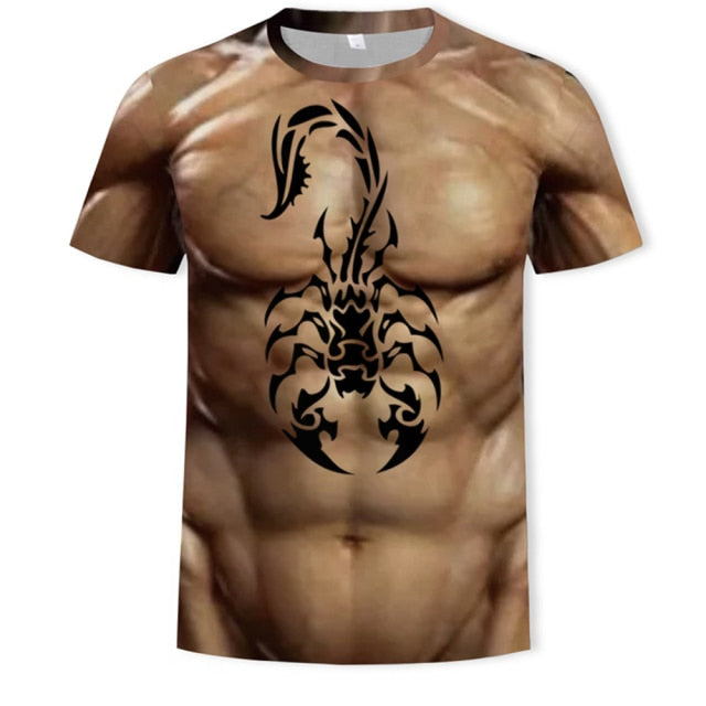 Body Building Muscle Tattoo T-shirt