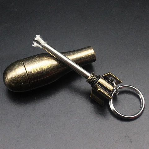 Refillable Metal Keychain Lighter