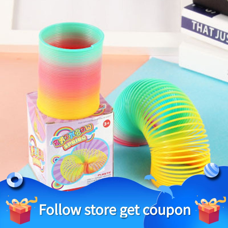 Rainbow Spring Coil Circle Toys