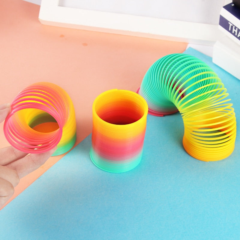 Rainbow Spring Coil Circle Toys