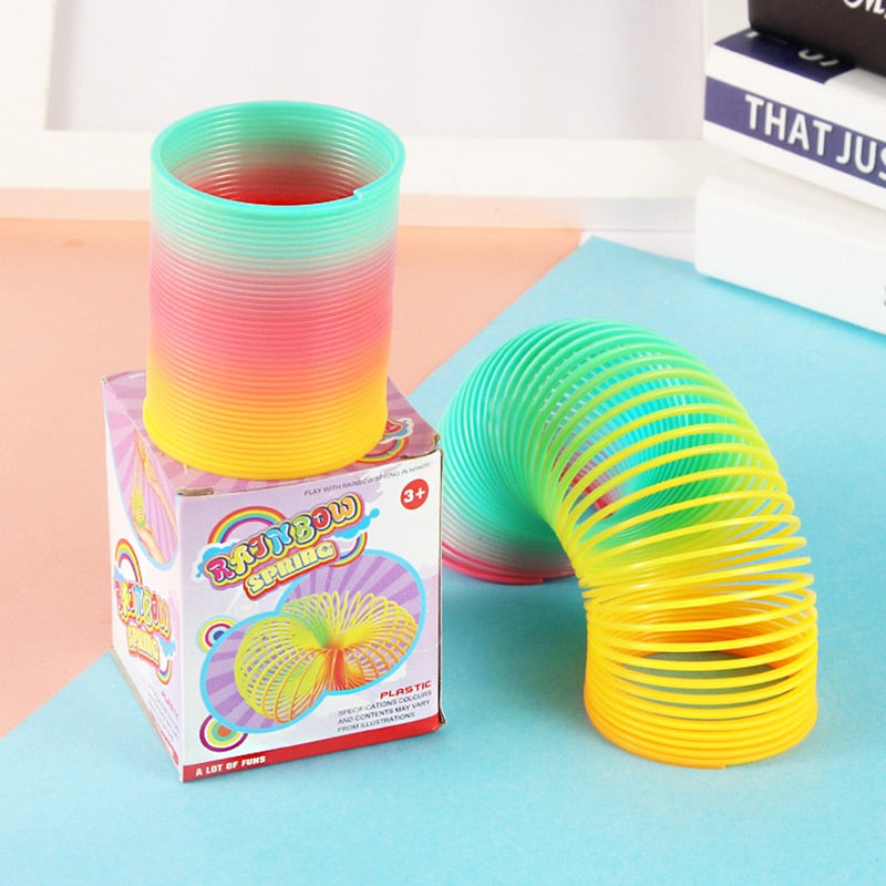 Rainbow Spring Coil Circle Toys