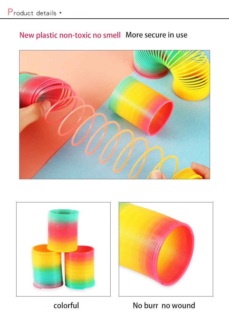 Rainbow Spring Coil Circle Toys