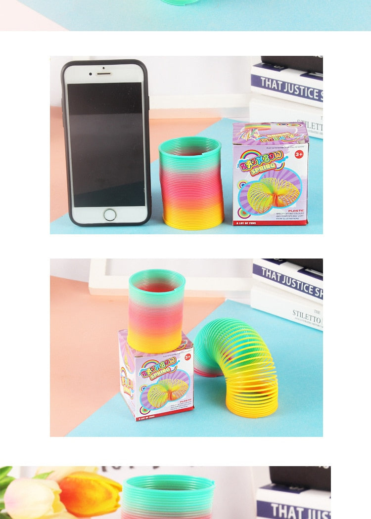 Rainbow Spring Coil Circle Toys