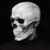 Halloween Movable Jaw Full Head Skull Mask
