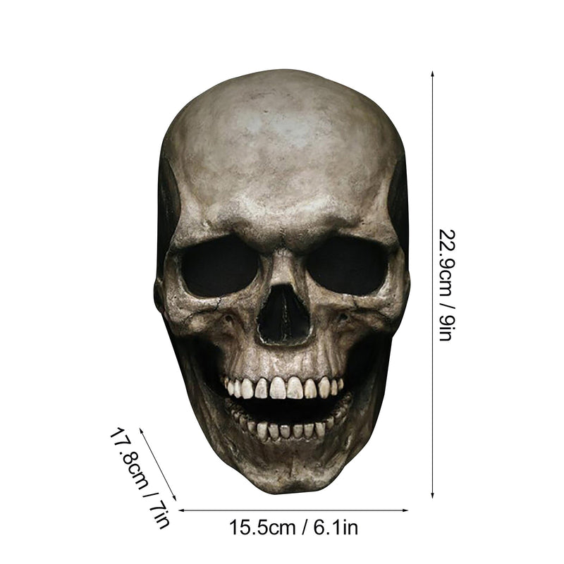 Halloween Movable Jaw Full Head Skull Mask