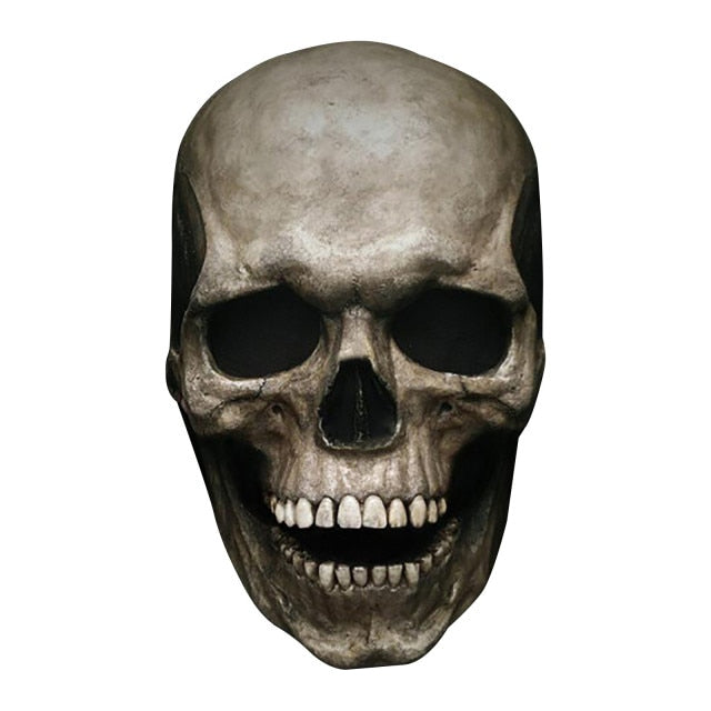 Halloween Movable Jaw Full Head Skull Mask