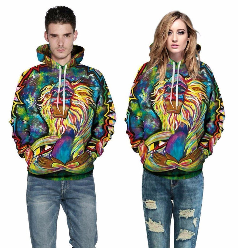 Meditating Rafiki Unisex Hoodie